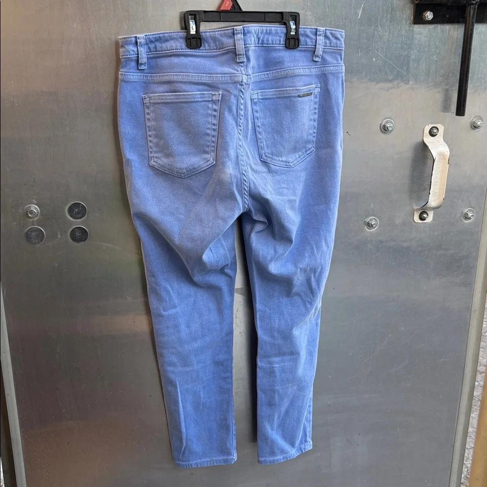 Michael Kors lt. blue, “Izzy cropped skinny jeans, size 10 - Picture 5 of 10